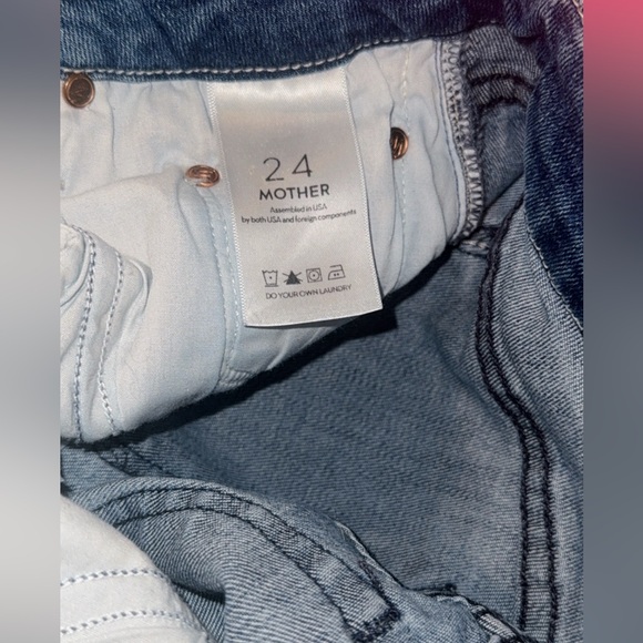 MOTHER Denim The Looker Graffiti Girl jeans sz 24 pristine - Picture 14 of 16